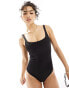 Фото #1 товара Weekday Desert swimsuit in black exclusive to ASOS