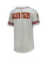 Men's White and Crimson Tuskegee Golden Tigers Free Spirited Baseball Jersey