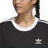 Adidas Originals Trefoil Three Stripes Women's T-Shirt Black/White cy4751