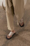 Фото #1 товара Кожаные сандалии с кольцами ZARA