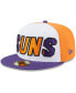 Фото #3 товара Men's White, Purple Phoenix Suns Back Half 9FIFTY Fitted Hat