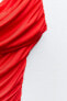 Фото #10 товара Боди из полиамида с драпировкой и открытыми плечами ZARA