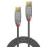 Lindy 36626 - 1 m - USB A - USB A - USB 3.2 Gen 1 (3.1 Gen 1) - 5000 Mbit/s - Grey