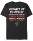 ფოტო #1 პროდუქტის Star Wars Men's Classic Be Yourself Unless You Can Be Darth Vader Short Sleeve T-Shirt