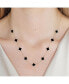 ფოტო #2 პროდუქტის Mini Onyx Clover Necklace 14K Gold