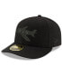 ფოტო #2 პროდუქტის Men's Black New York Jets Alternate Logo Black on Black Low Profile 59FIFTY II Fitted Hat