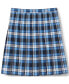 ფოტო #1 პროდუქტის Big Girls School Uniform Plaid Pleated Skirt Below the Knee