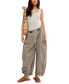 ფოტო #1 პროდუქტის Women's Outta Sight Striped Cotton Parachute Pants