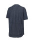 ფოტო #2 პროდუქტის Women's Heathered Navy Michigan Wolverines Arch Poncho T-shirt