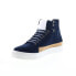 English Laundry Highfield ELH2030 Mens Blue Leather Lifestyle Sneakers Shoes 8