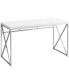 48"L Computer Desk in Glossy White