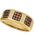 ფოტო #1 პროდუქტის Chocolatier® Men's Diamond Band (5/8 ct. t.w.) in 14k Gold