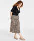 Фото #1 товара Women's Pleated A-Line Midi Skirt, Created for Macy's