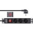 Фото #6 товара InLine 10" PDU - 3-way earthing contact - with switch - 2m - black