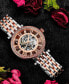 ფოტო #4 პროდუქტის Women's Automatic Silver-Tone Stainless Steel Link Bracelet Watch 38mm