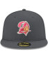 Фото #4 товара Men's Graphite Tampa Bay Buccaneers Historic Logo Storm II 59FIFTY Fitted Hat