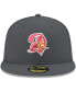 Men's Graphite Tampa Bay Buccaneers Historic Logo Storm II 59FIFTY Fitted Hat