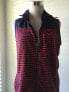 Фото #2 товара Tommy Hilfiger Women's Hodded Vest Stripped Navy Red S