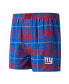 Фото #1 товара Men's Royal, Red New York Giants Concord Flannel Boxers