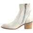 Diba True Majestic Zippered Round Toe Booties Womens Off White Casual Boots 3681 11 - фото #3