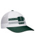 Men's White, Green Michigan State Spartans Retro Fade Snapback Hat