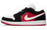 Фото #1 товара Кроссовки Nike Air Jordan 1 Low Black White Gym Red (Черно-белый)