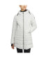 ფოტო #1 პროდუქტის Women's Cort Fixed Hood Puffer Jacket with Reflective Trim