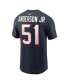 Фото #2 товара Men's Will Anderson Jr. Navy Houston Texans 2023 NFL Draft First Round Pick Player Name and Number T-shirt