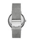 ფოტო #2 პროდუქტის Men's Auden Three-Hand Gunmetal Stainless Steel Mesh Watch 42mm MK7151