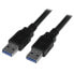 Фото #2 товара StarTech.com USB 3.0 Cable - A to A - M/M - 3 m (10 ft.) - 3 m - USB A - USB A - USB 3.2 Gen 1 (3.1 Gen 1) - Male/Male - Black