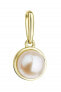 Gold pendant with genuine river pearl 94P00010