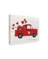 Фото #2 товара Kathleen Parr Mckenna Rustic Valentine Truck Canvas Art - 15" x 20"