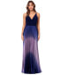 ფოტო #1 პროდუქტის Women's Ombré Pleated Gown