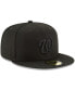 Фото #3 товара Men's Black Washington Nationals Primary Logo Basic 59FIFTY Fitted Hat