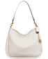 Soft Pebble Leather Cary Shoulder Bag with Convertible Straps