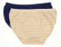 Фото #2 товара Jockey 268314 Women's 1 Navy 1 Beige Bikini 2 Pack Underwear Size 8 (2XL)