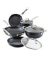 X Hybrid Nonstick Induction Cookware Set, 10 Piece