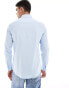 Calvin Klein poplin stretch slim shirt in light blue