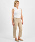 ფოტო #3 პროდუქტის Petite Mid Rise Slim Ankle Pants