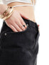 Фото #9 товара Miss Selfridge denim micro mini skirt in black wash