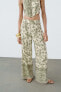 Printed palazzo trousers