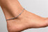 Фото #2 товара ANK105W Cubic Zirconia Silver Foot Bracelet