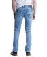 ფოტო #3 პროდუქტის Men's Ash Slim-Fit Light Blue Jeans in Sanded Wash