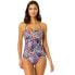 Фото #2 товара Anne Cole Women's Paisley Parade Twist Front Shirred One Piece Swimsuit - Multi