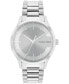 ფოტო #1 პროდუქტის Grey Stainless Steel Bracelet Watch 40mm