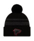 Фото #1 товара Men's Black Atlanta Falcons Dispatch Cuffed Knit Hat with Pom