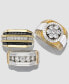ფოტო #4 პროდუქტის Men's Diamond (1 ct. t.w.) Ring in 10k White and Yellow Gold