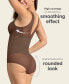 Women's Sheer Stripe Detail Sculpting Bodysuit