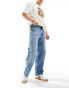 Pull&Bear carpenter double knee jeans in blue