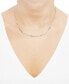 ფოტო #2 პროდუქტის Diamond Mini Cluster Station 18" Collar Necklace (1/5 ct. t.w.) in 14k Gold-Plated Sterling Silver